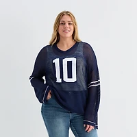 Forever 21 Juniors Plus Womens V Neck Long Sleeve Pullover Sweater