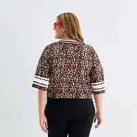 Forever 21 Womens Juniors Plus Short Sleeve Jersey