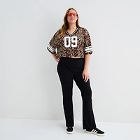 Forever 21 Womens Juniors Plus Short Sleeve Jersey