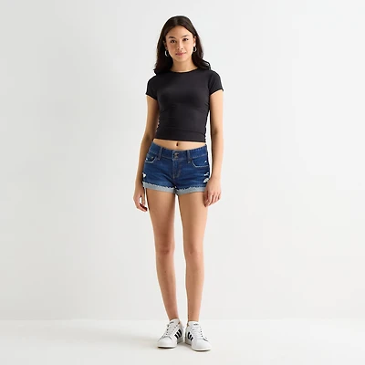 Arizona So Smooth Womens Juniors Round Neck Short Sleeve T-Shirt