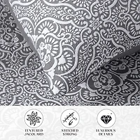 SUPERIOR® Enzy Floral Matelassé Textured Woven Bedspread with Shams