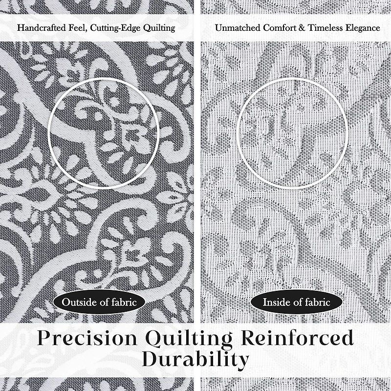 SUPERIOR® Enzy Floral Matelassé Textured Woven Bedspread with Shams