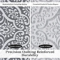 SUPERIOR® Enzy Floral Matelassé Textured Woven Bedspread with Shams