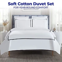 SUPERIOR® Riverton Cotton Embroidered Traditional Duvet Cover