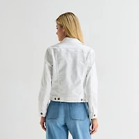 St. John's Bay Womens Denim Lightweight Jacket
