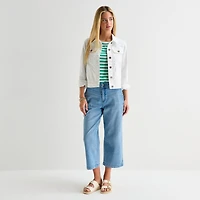 St. John's Bay Womens Denim Lightweight Jacket