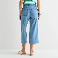 St. John's Bay Womens High Rise Cropped Jean