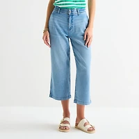 St. John's Bay Womens High Rise Cropped Jean