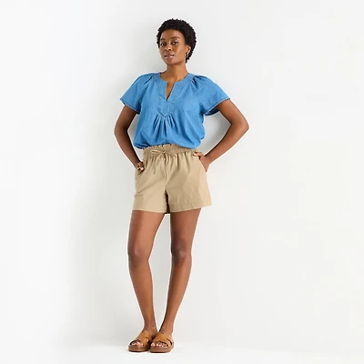 St. John's Bay Womens Pull-On Short