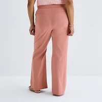 Liz Claiborne Lisa Womens Plus Flare Pull-On Pant