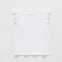 Thereabouts Little & Big Kid Girls Crew Neck Short Sleeve Embroidered T-Shirt