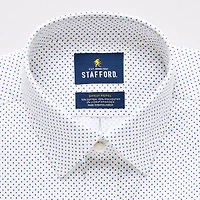 Stafford Sweat Repel Advanced Performance Mens Regular Fit Stretch Fabric Wrinkle Free Long Sleeve Dress Shirt