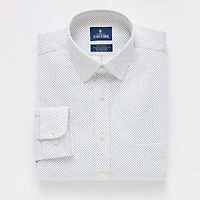 Stafford Sweat Repel Advanced Performance Mens Regular Fit Stretch Fabric Wrinkle Free Long Sleeve Dress Shirt