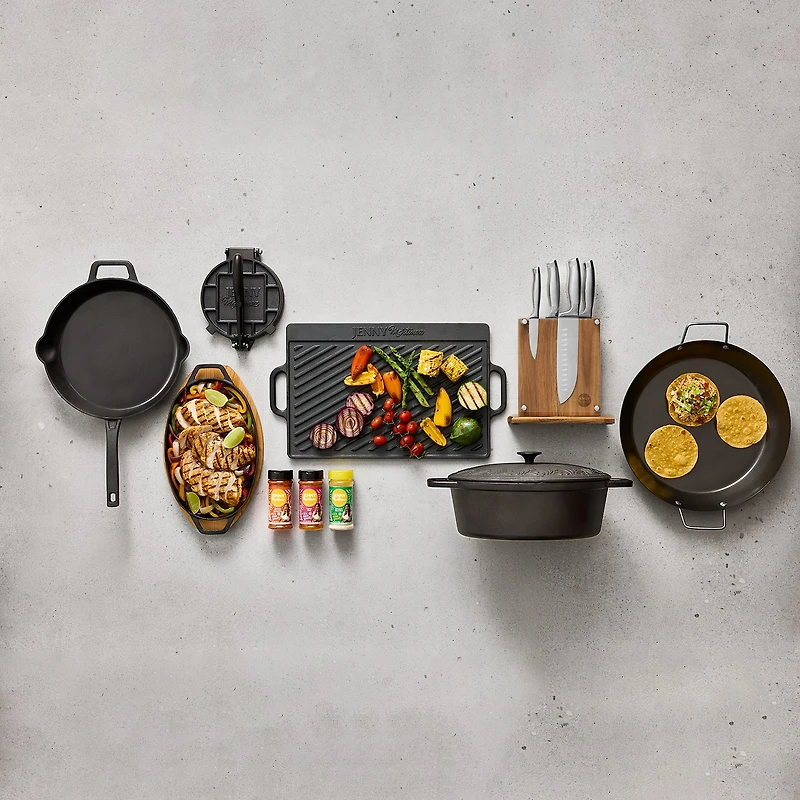 Jenny Martinez Cast Iron 2-pc. Fajita Pan Set