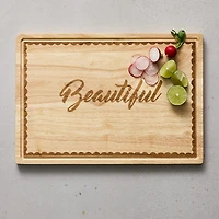 Jenny Martinez Rubberwood 20"x14" Cutting Board