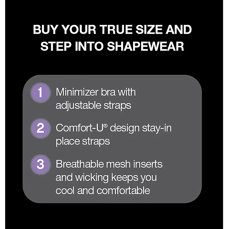 Bali Passion For Comfort Minimizer Body Shaper Df1009