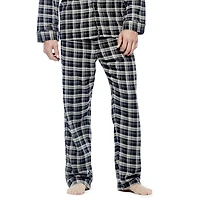 Hanes Flannel Mens Long Sleeve 2-pc. Pajama Set