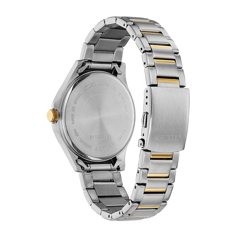 Citizen Quartz Mens Two Tone Stainless Steel Bracelet Watch Bf2005-54l