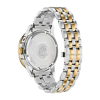 Citizen Calendrier Mens Two Tone Stainless Steel Bracelet Watch Bu0054-52l
