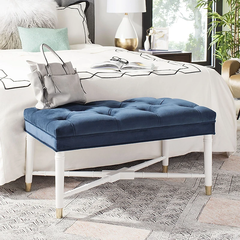 Safavieh Rory Accents Upholstered Tufted Bench