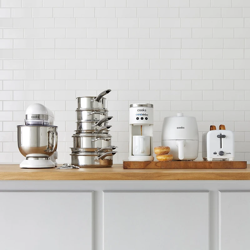 Cooks Stainless Steel 15-pc. Cookware Set