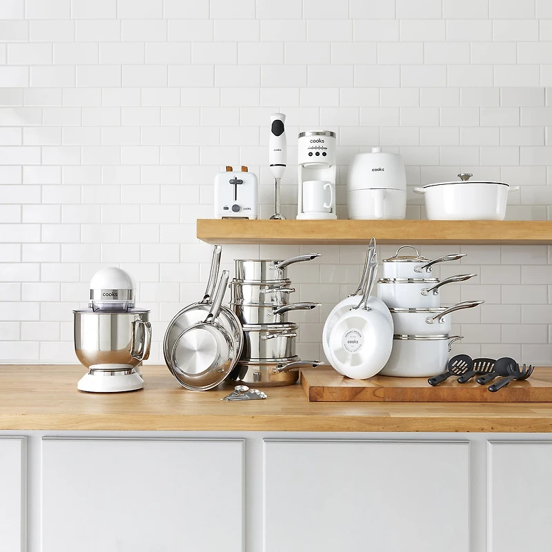 Cooks Stainless Steel 15-pc. Cookware Set
