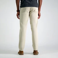 Haggar Iron Free Premium Khaki 5 Pocket Mens Comfort Waistband Straight Fit Flat Front Pant