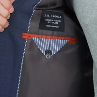 Haggar JMH Tailored Windowpane Mens Stretch Fabric Modern Fit Suit Jacket