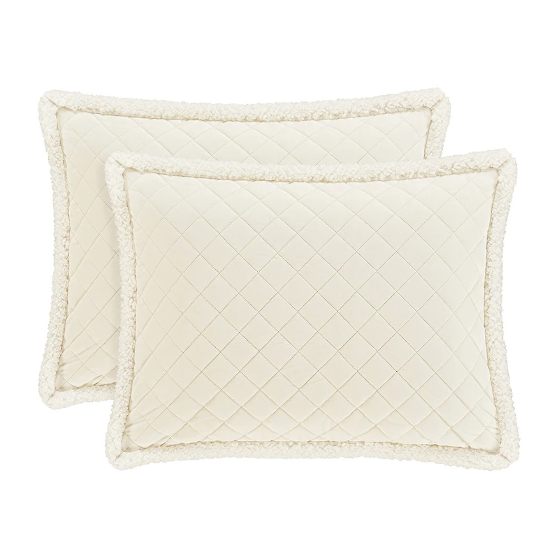 Queen Street Cozy Winter White 3-pc. Quilt Set