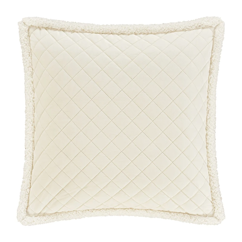 Queen Street Cozy Winter White Euro Sham