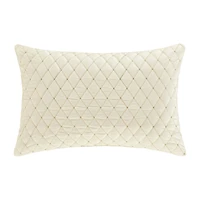 Queen Street Gabriel Winter White Rectangular Throw Pillow