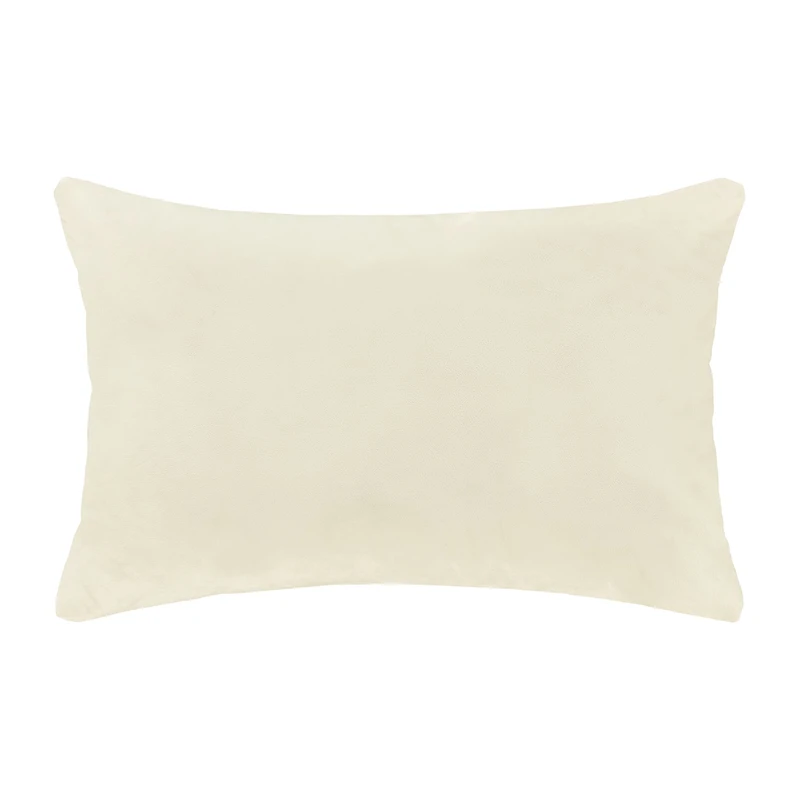 Queen Street Gabriel Winter White Rectangular Throw Pillow