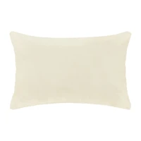 Queen Street Gabriel Winter White Rectangular Throw Pillow