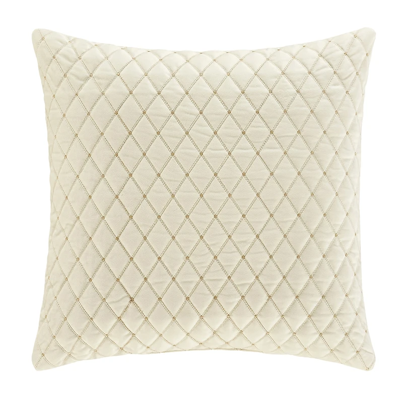 Queen Street Gabriel Winter White Square Throw Pillow