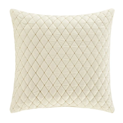 Queen Street Gabriel Winter White Square Throw Pillow