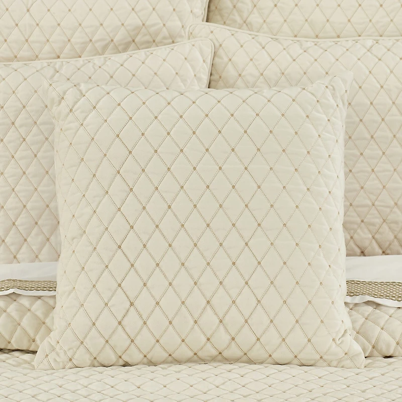 Queen Street Gabriel Winter White Square Throw Pillow
