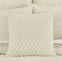 Queen Street Gabriel Winter White Square Throw Pillow