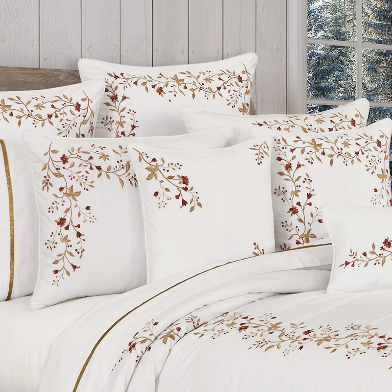 Queen Street Joyeux 3-pc. Embroidered Duvet Cover Set