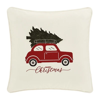 Queen Street Vintage Car Square Throw Pillow