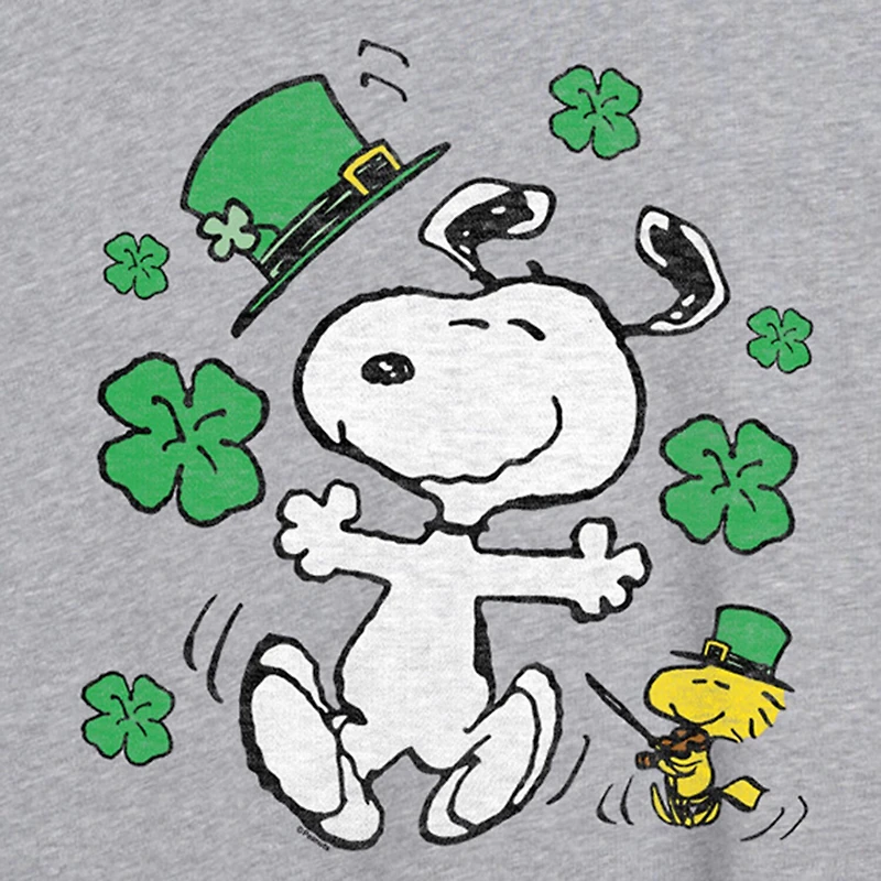 Womens Juniors Crew Neck Short Sleeve Regular Fit Peanuts Snoopy Graphic T-Shirt
