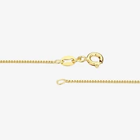 Womens Genuine Yellow Citrine 18K Gold Over Silver Flower 18 Inch Pendant Necklace
