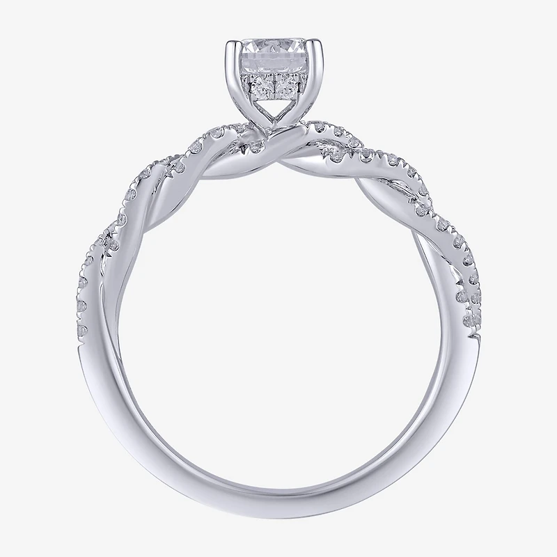 (I / I2) Womens 2 CT. T.W. Lab Grown White Diamond 10K Gold Engagement Ring