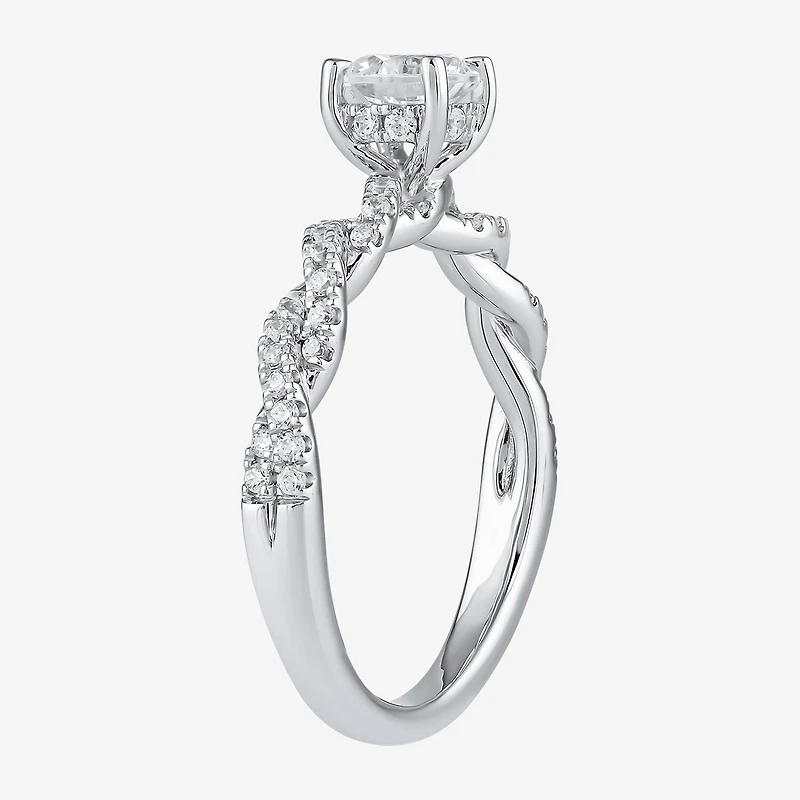 (I / I2) Womens 2 CT. T.W. Lab Grown White Diamond 10K Gold Engagement Ring