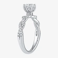 (I / I2) Womens 2 CT. T.W. Lab Grown White Diamond 10K Gold Engagement Ring