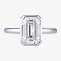 F / Si1) Womens 3 CT. Lab Grown White Diamond 10K Gold Solitaire Engagement Ring