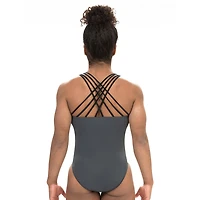 GK Strappy Back Workout Little & Big Kid Sleeveless Leotard