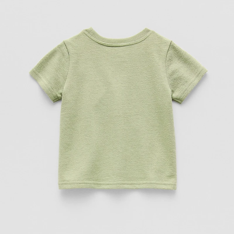 Okie Dokie Baby Boys Crew Neck Short Sleeve Embroidered T-Shirt