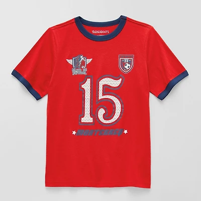 Thereabouts Little & Big Kid Boys Crew Neck Short Sleeve Regular Fit Graphic T-Shirt