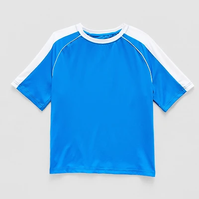 Xersion Little & Big Kid Boys Crew Neck Short Sleeve Moisture Wicking Quick Dry Jersey
