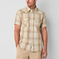 Frye and Co. Mens Short Sleeve Regular Fit Button-Down Shirt